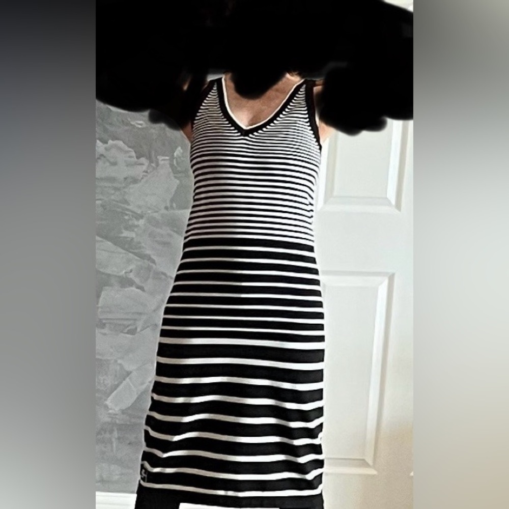 Karl Lagerfeld Stripped MIDI B/W Size XS